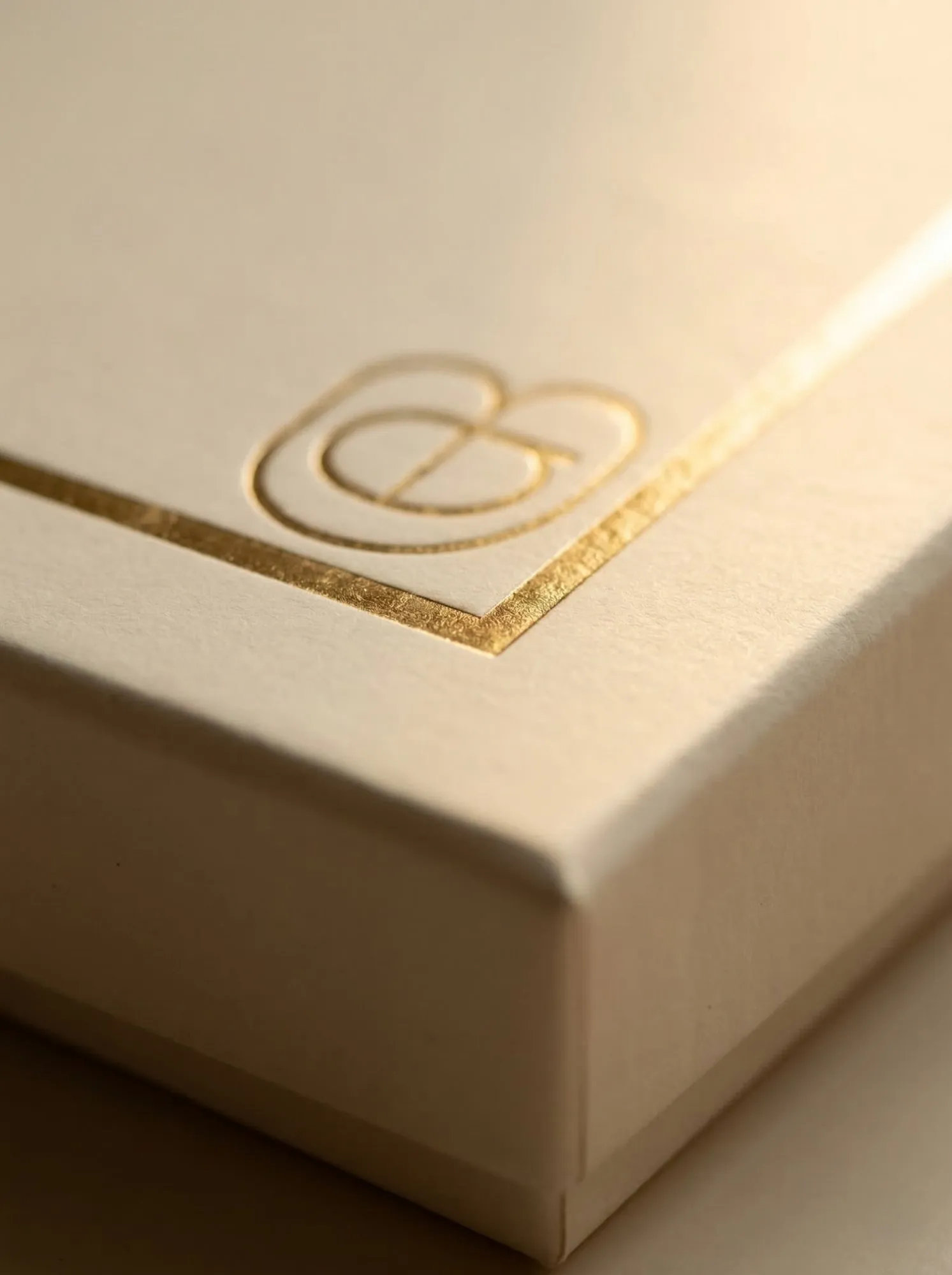 Gold foil stamp detail